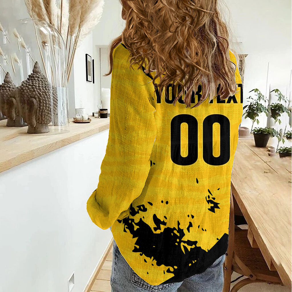 Custom Colombo Cricket Kaps Women Casual Shirt Go Champions