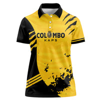 Custom Colombo Cricket Kaps Women Polo Shirt Go Champions