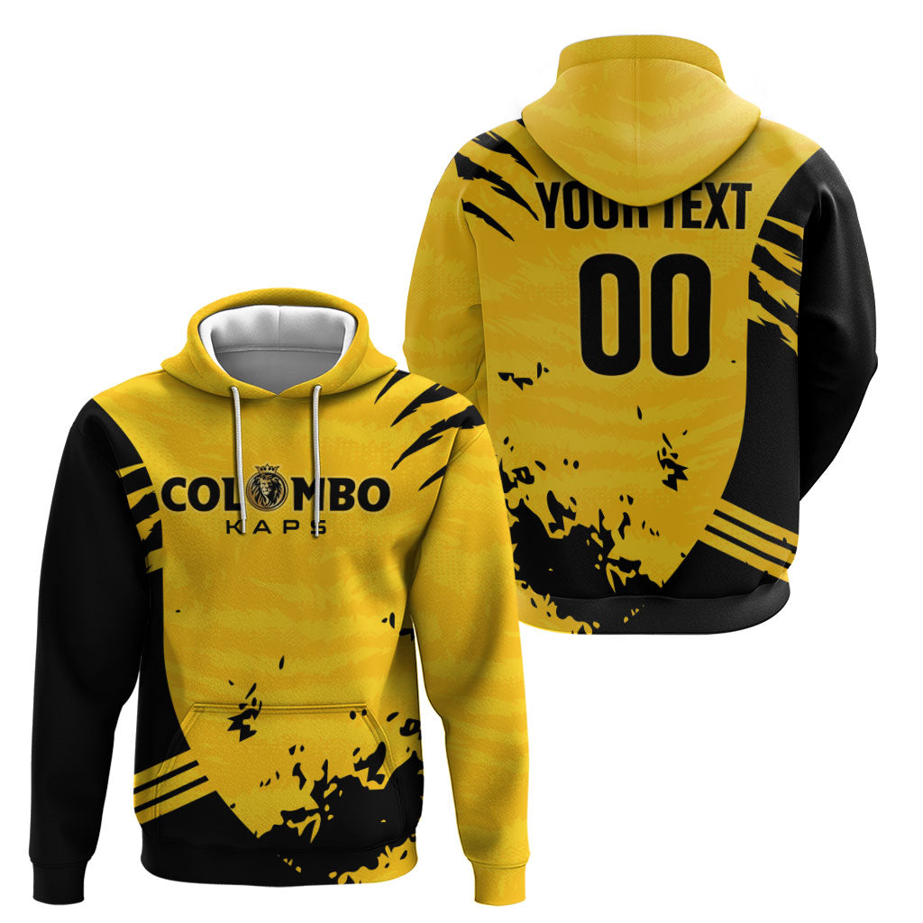 Custom Colombo Cricket Kaps Zip Hoodie Go Champions