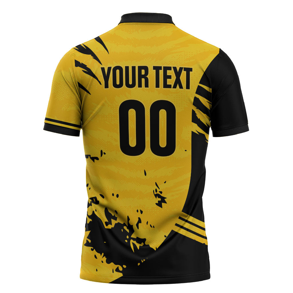 Custom Colombo Cricket Kaps Zipper Polo Shirt Go Champions