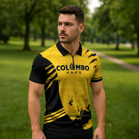 Custom Colombo Cricket Kaps Zipper Polo Shirt Go Champions