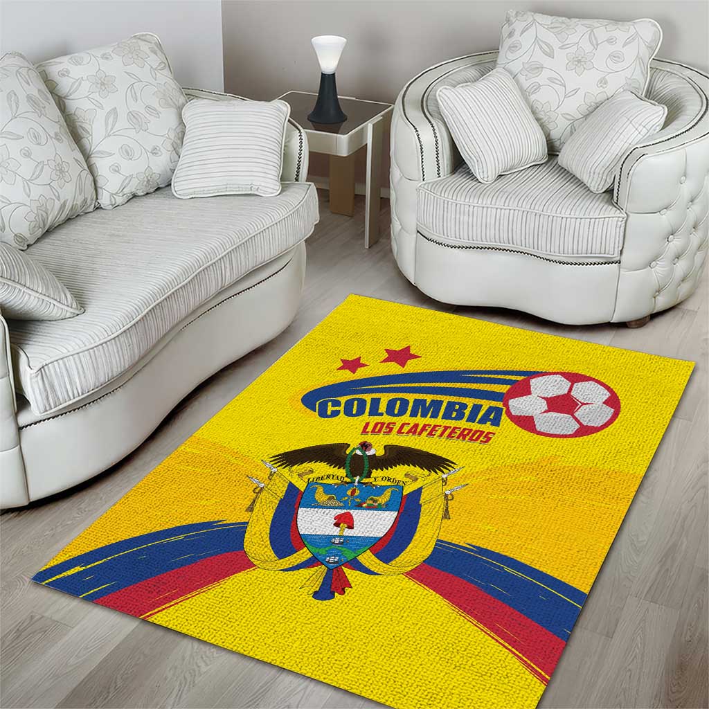Colombia 2024 Football Champions Area Rug Todos Somos Colombia - Wonder Print Shop