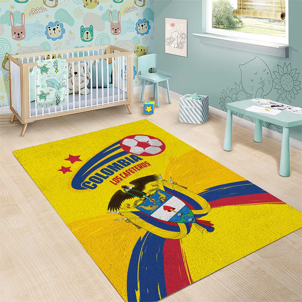 Colombia 2024 Football Champions Area Rug Todos Somos Colombia - Wonder Print Shop