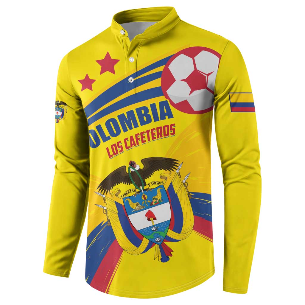 Colombia 2024 Football Champions Button Sweatshirt Todos Somos Colombia - Wonder Print Shop