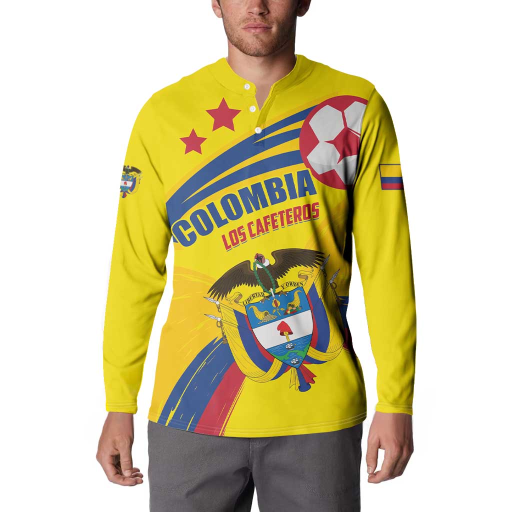 Colombia 2024 Football Champions Button Sweatshirt Todos Somos Colombia - Wonder Print Shop