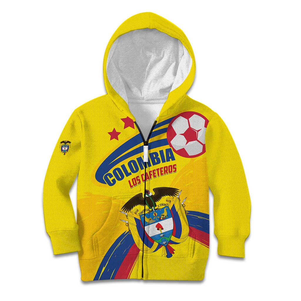 Colombia 2024 Football Champions Kid Hoodie Todos Somos Colombia - Wonder Print Shop