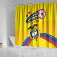 Colombia 2024 Football Champions Shower Curtain Todos Somos Colombia