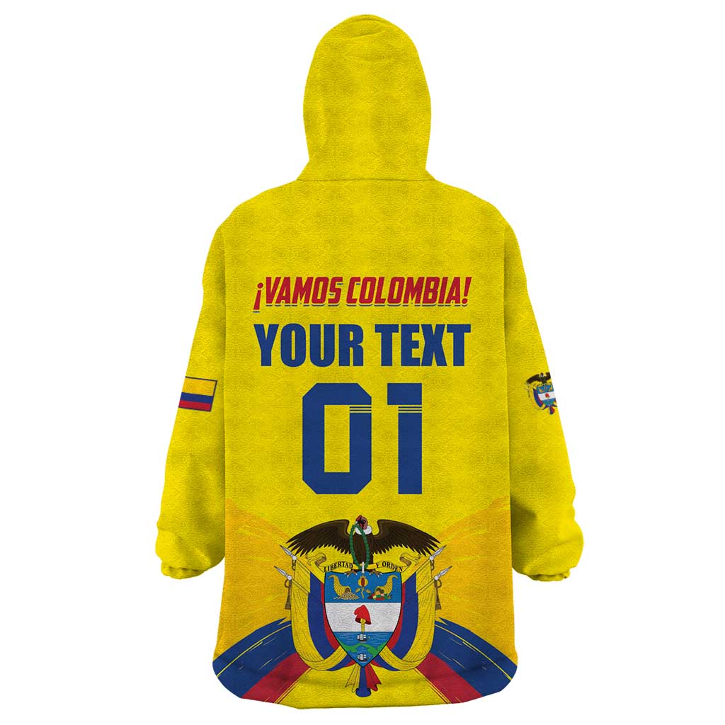 Colombia 2024 Football Champions Wearable Blanket Hoodie Todos Somos Colombia - Wonder Print Shop