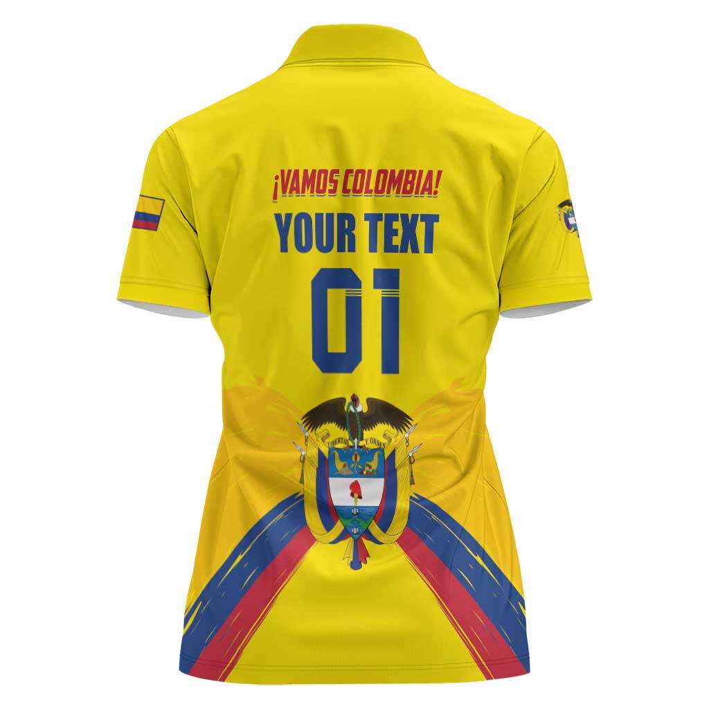 Colombia 2024 Football Champions Women Polo Shirt Todos Somos Colombia - Wonder Print Shop
