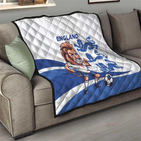England 2024 Football Quilt Three Lions Go Champions - Wonder Print Shop