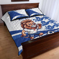 England 2024 Football Quilt Bed Set Three Lions Go Champions - Wonder Print Shop