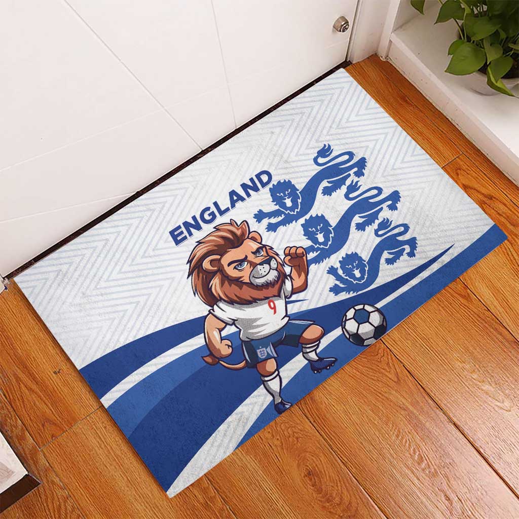 England 2024 Football Rubber Doormat Three Lions Go Champions - Wonder Print Shop