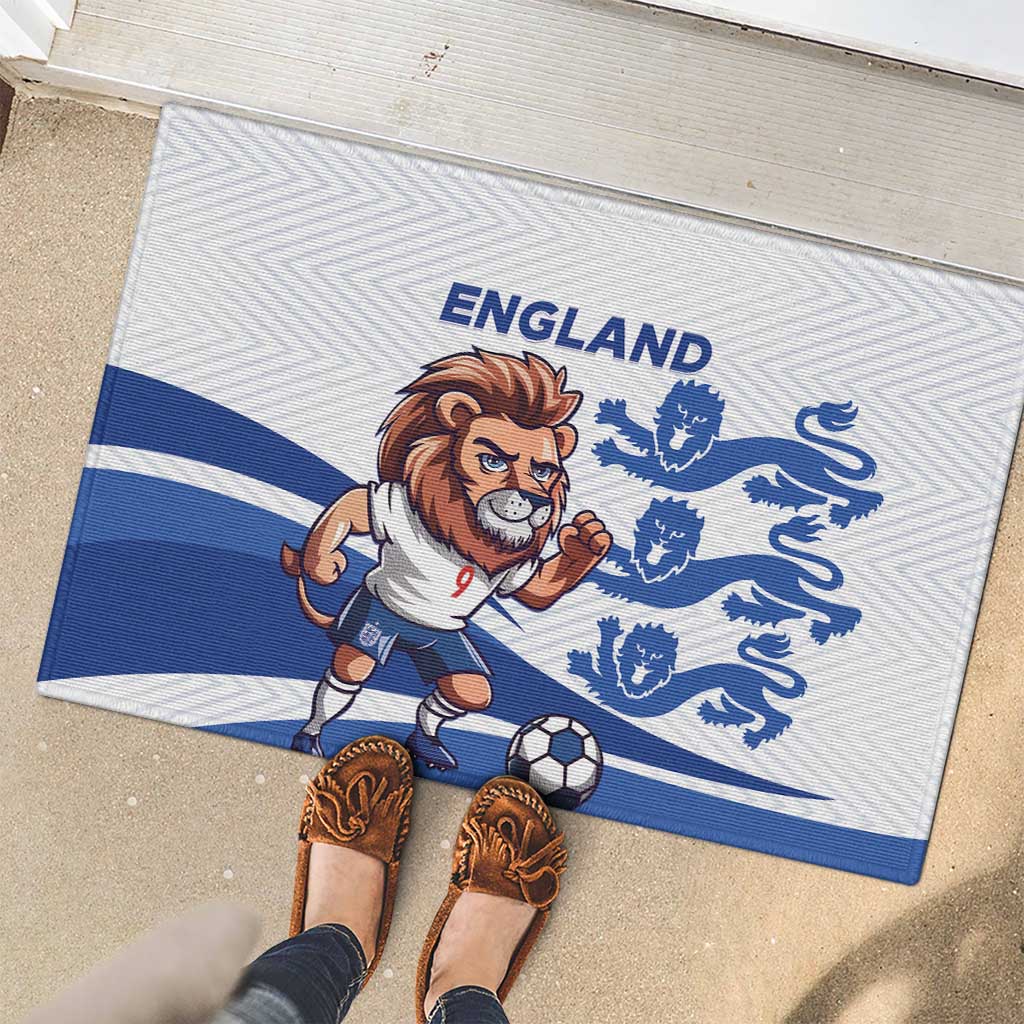England 2024 Football Rubber Doormat Three Lions Go Champions - Wonder Print Shop