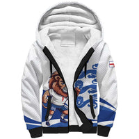 England 2024 Football Sherpa Hoodie Three Lions Go Champions - Wonder Print Shop