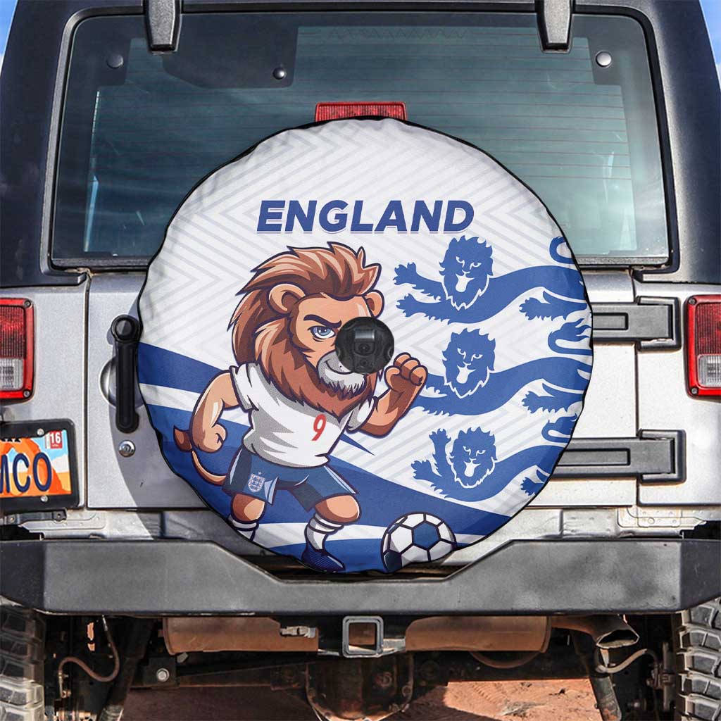 England 2024 Football Spare Tire Cover Three Lions Go Champions - Wonder Print Shop