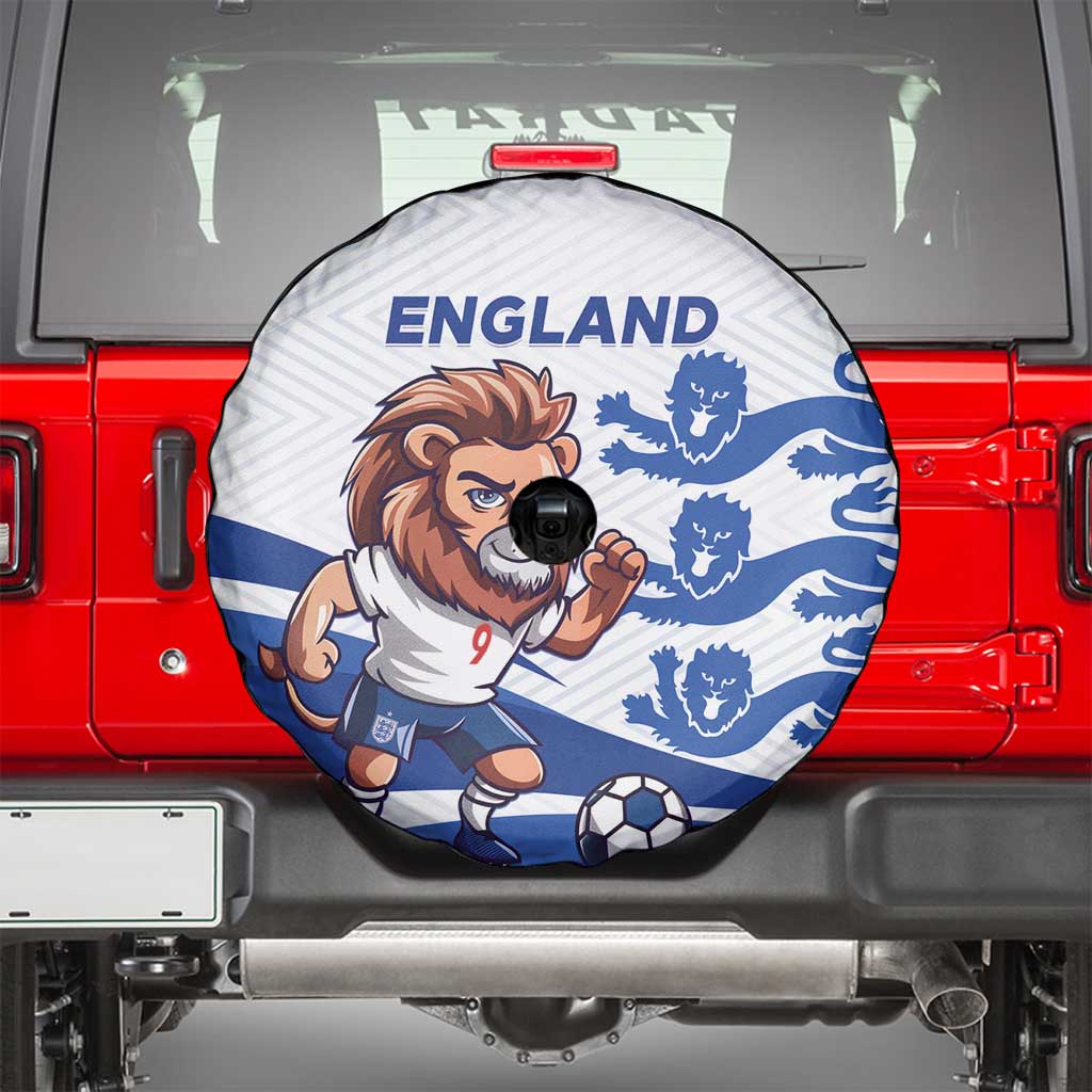 England 2024 Football Spare Tire Cover Three Lions Go Champions - Wonder Print Shop