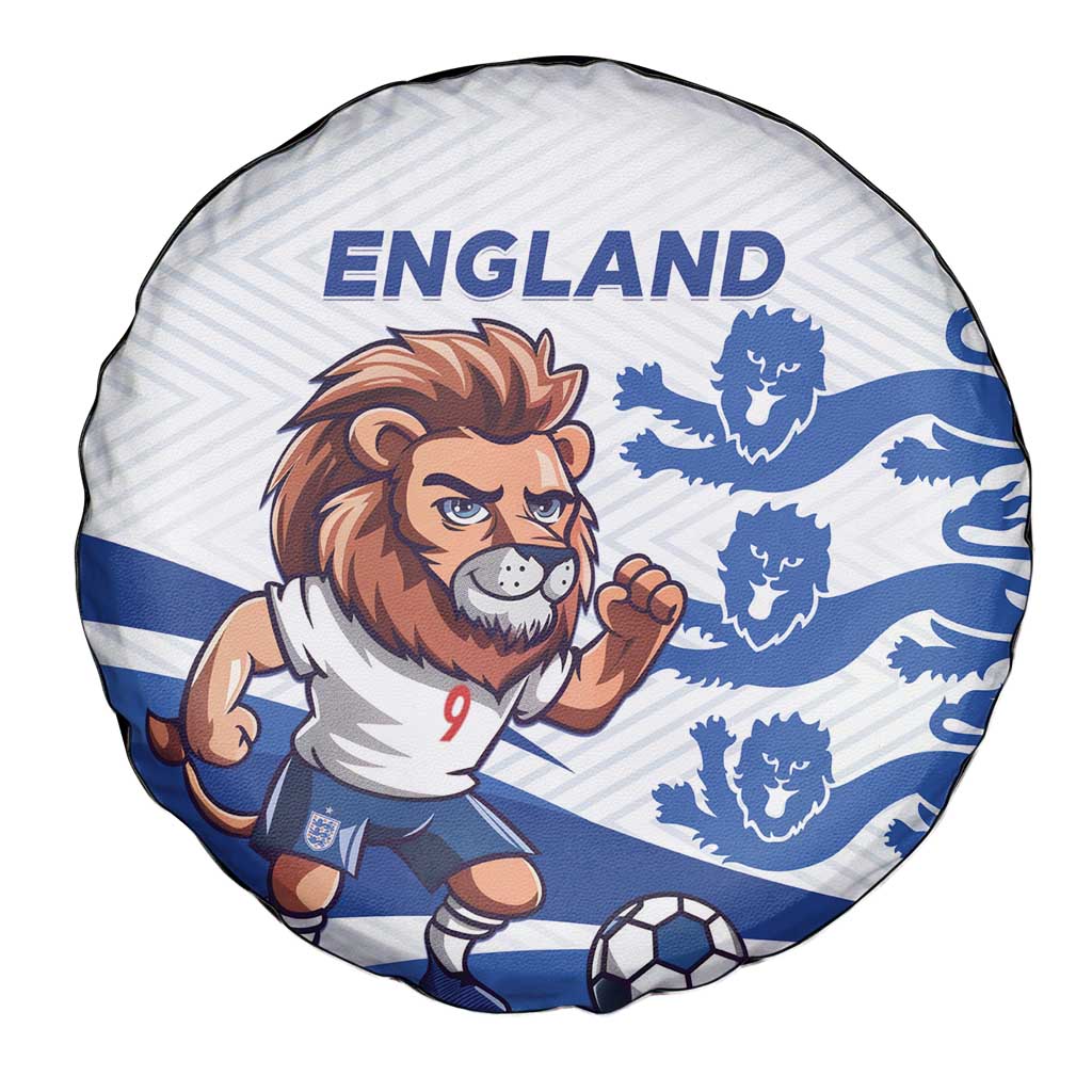 England 2024 Football Spare Tire Cover Three Lions Go Champions - Wonder Print Shop