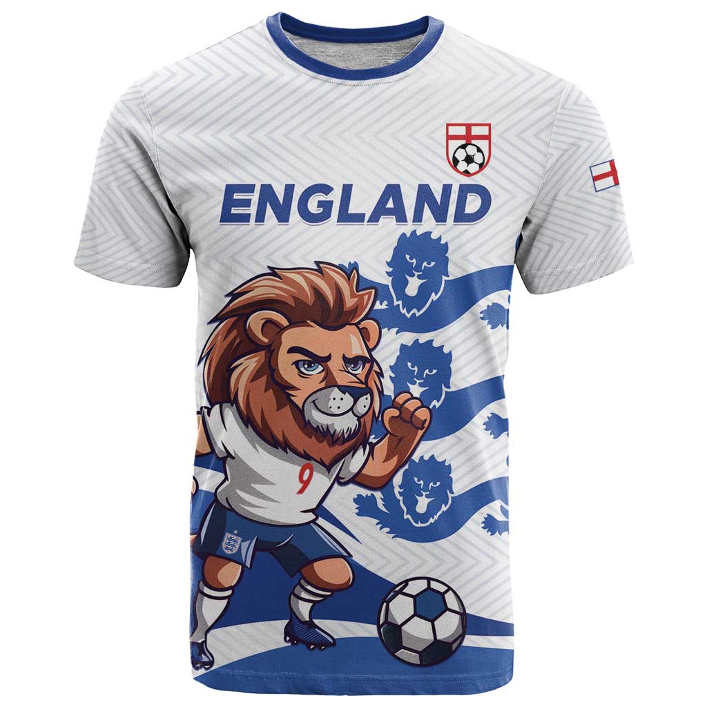 England 2024 Football T Shirt Three Lions Go Champions - Wonder Print Shop