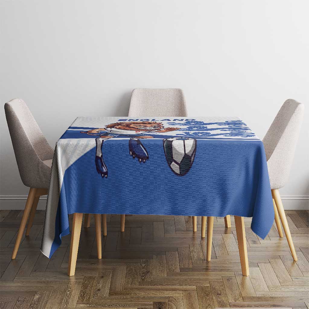 England 2024 Football Tablecloth Three Lions Go Champions - Wonder Print Shop