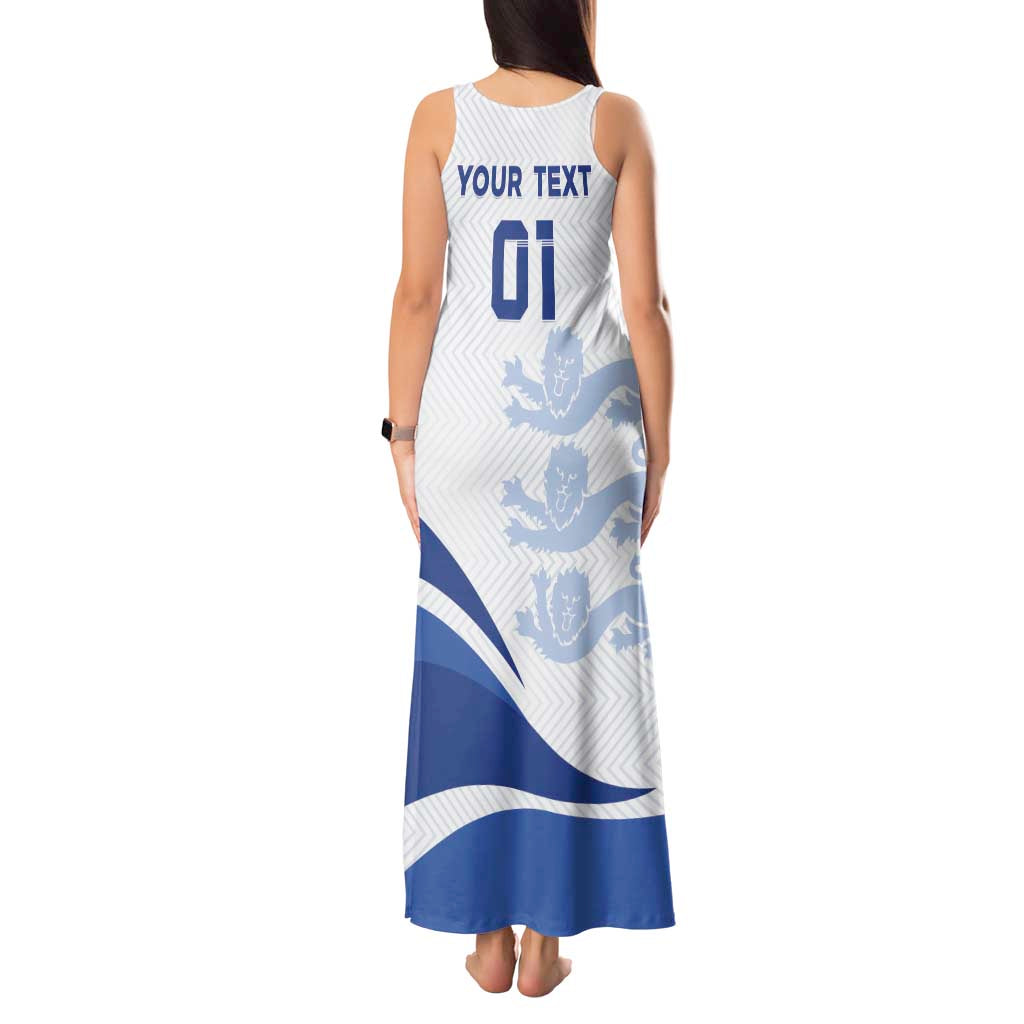 England 2024 Football Tank Maxi Dress Three Lions Go Champions - Wonder Print Shop