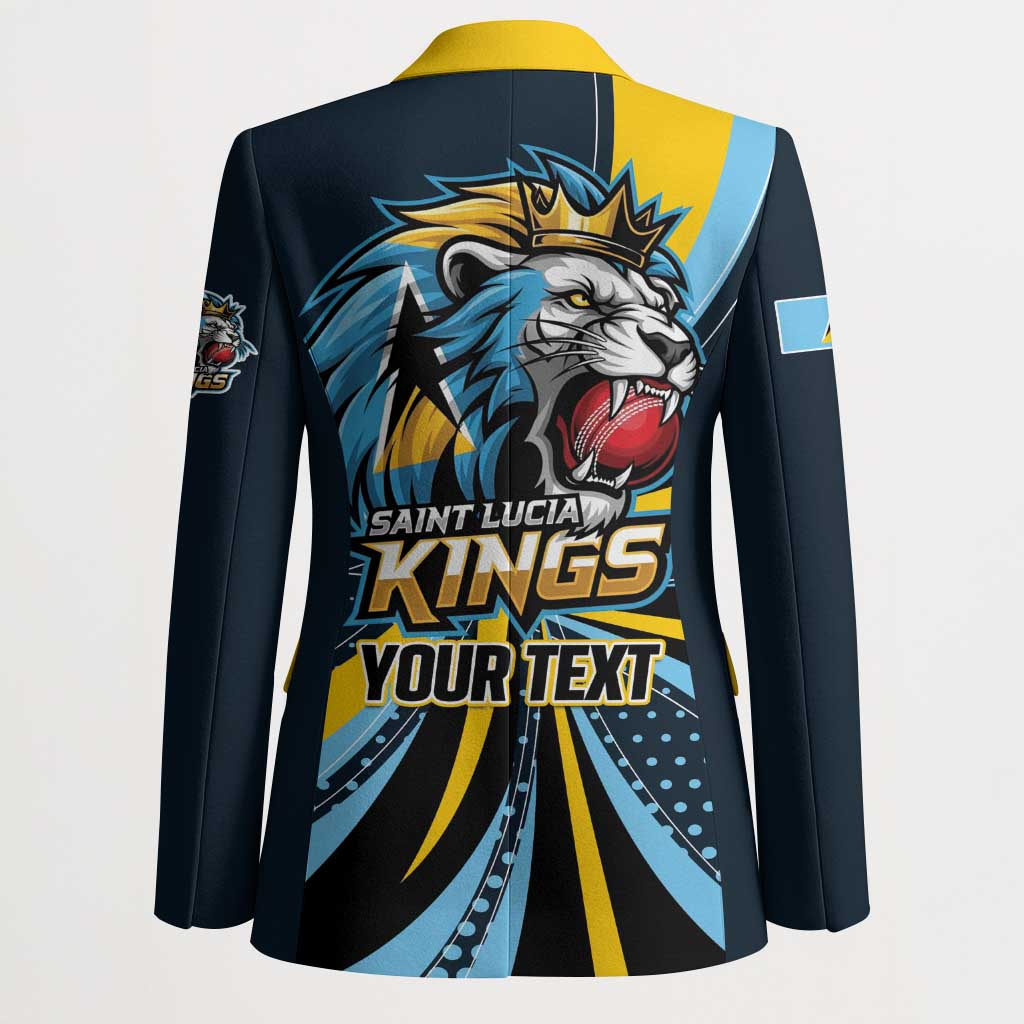 Custom Saint Lucia Cricket Blazer Go Champion St Lucia Lion Kings - Wonder Print Shop