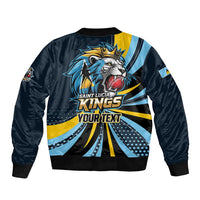 Custom Saint Lucia Cricket Bomber Jacket Go Champion St Lucia Lion Kings - Wonder Print Shop