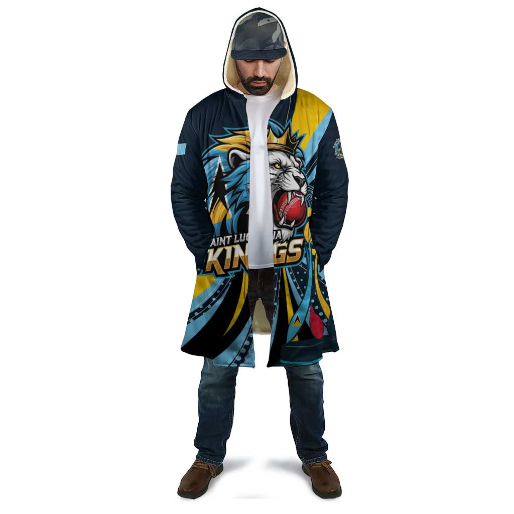 Custom Saint Lucia Cricket Cloak Go Champion St Lucia Lion Kings - Wonder Print Shop