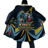 Custom Saint Lucia Cricket Cloak Go Champion St Lucia Lion Kings - Wonder Print Shop