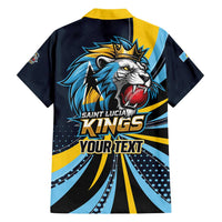 Custom Saint Lucia Cricket Hawaiian Shirt Go Champion St Lucia Lion Kings - Wonder Print Shop