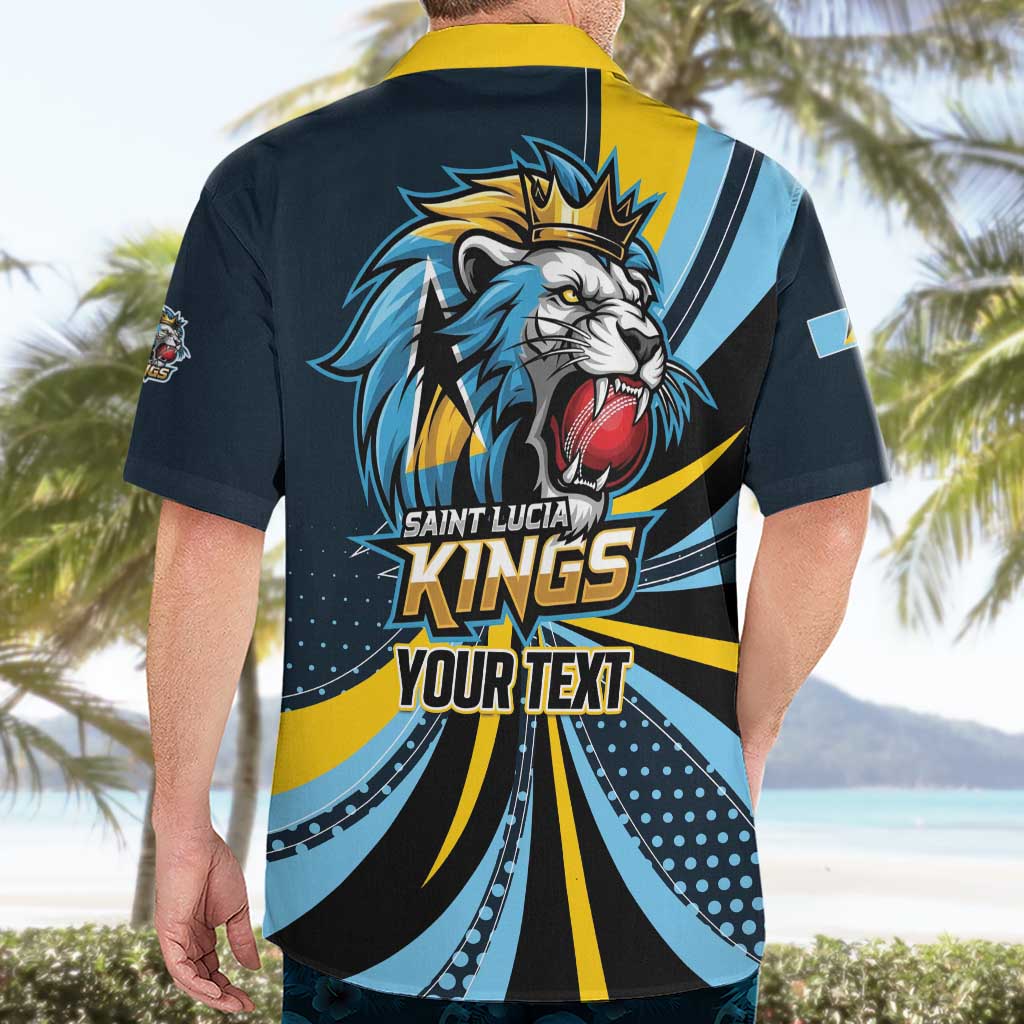 Custom Saint Lucia Cricket Hawaiian Shirt Go Champion St Lucia Lion Kings - Wonder Print Shop