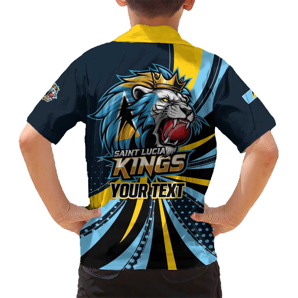 Custom Saint Lucia Cricket Hawaiian Shirt Go Champion St Lucia Lion Kings - Wonder Print Shop