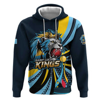 Custom Saint Lucia Cricket Hoodie Go Champion St Lucia Lion Kings - Wonder Print Shop