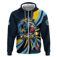 Custom Saint Lucia Cricket Hoodie Go Champion St Lucia Lion Kings - Wonder Print Shop