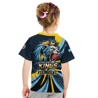 Custom Saint Lucia Cricket Kid T Shirt Go Champion St Lucia Lion Kings - Wonder Print Shop