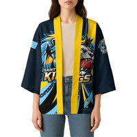 Custom Saint Lucia Cricket Kimono Go Champion St Lucia Lion Kings - Wonder Print Shop