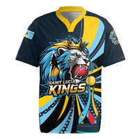 Custom Saint Lucia Cricket Rugby Jersey Go Champion St Lucia Lion Kings - Wonder Print Shop