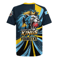 Custom Saint Lucia Cricket Rugby Jersey Go Champion St Lucia Lion Kings - Wonder Print Shop