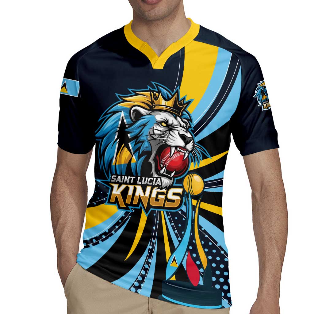 Custom Saint Lucia Cricket Rugby Jersey Go Champion St Lucia Lion Kings - Wonder Print Shop