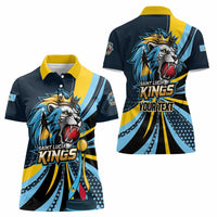 Custom Saint Lucia Cricket Women Polo Shirt Go Champion St Lucia Lion Kings - Wonder Print Shop