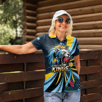 Custom Saint Lucia Cricket Women Polo Shirt Go Champion St Lucia Lion Kings - Wonder Print Shop