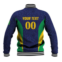 Custom Brazil Football Baseball Jacket Canary Squad Go Champions - Wonder Print Shop