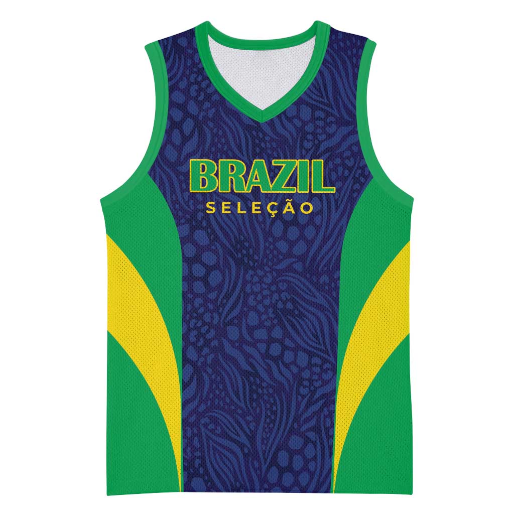 Custom Brazil Football Basketball Jersey Canary Squad Go Champions - Wonder Print Shop