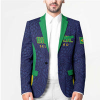 Custom Brazil Football Blazer Canary Squad Go Champions - Wonder Print Shop
