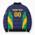 Custom Brazil Football Bomber Puffer Jacket Canary Squad Go Champions - Wonder Print Shop