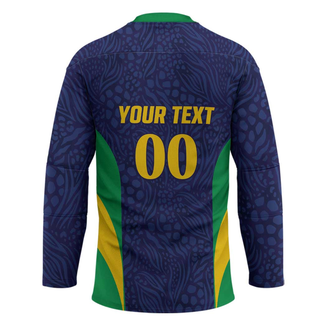 Custom Brazil Football Hockey Jersey Canary Squad Go Champions - Wonder Print Shop