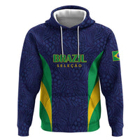Custom Brazil Football Hoodie Canary Squad Go Champions - Wonder Print Shop
