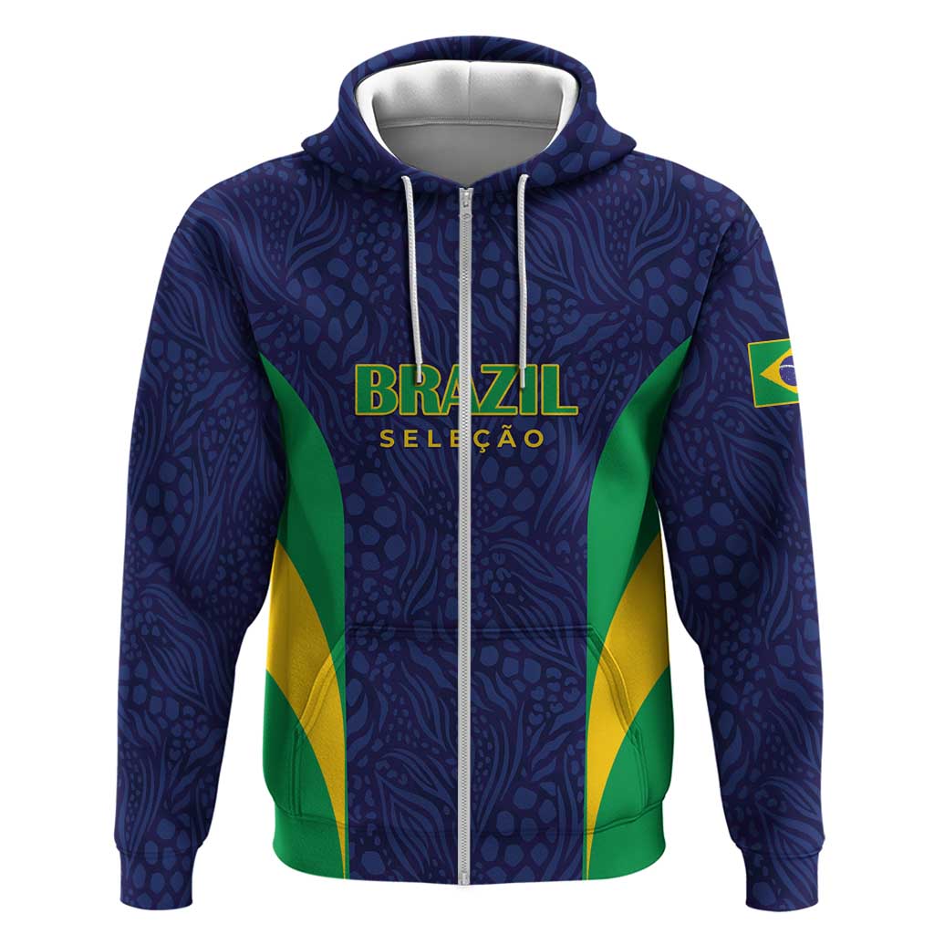 Custom Brazil Football Hoodie Canary Squad Go Champions - Wonder Print Shop