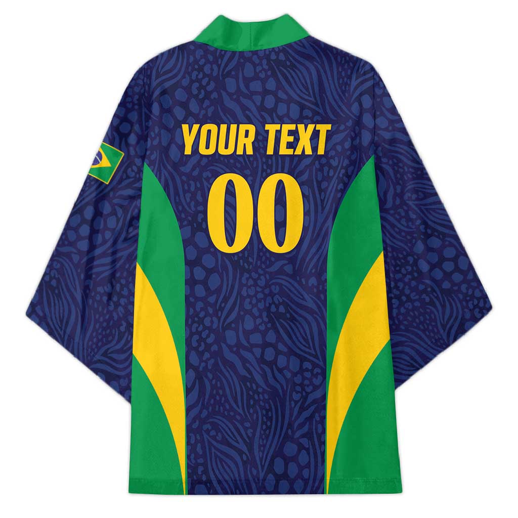 Custom Brazil Football Kimono Canary Squad Go Champions - Wonder Print Shop
