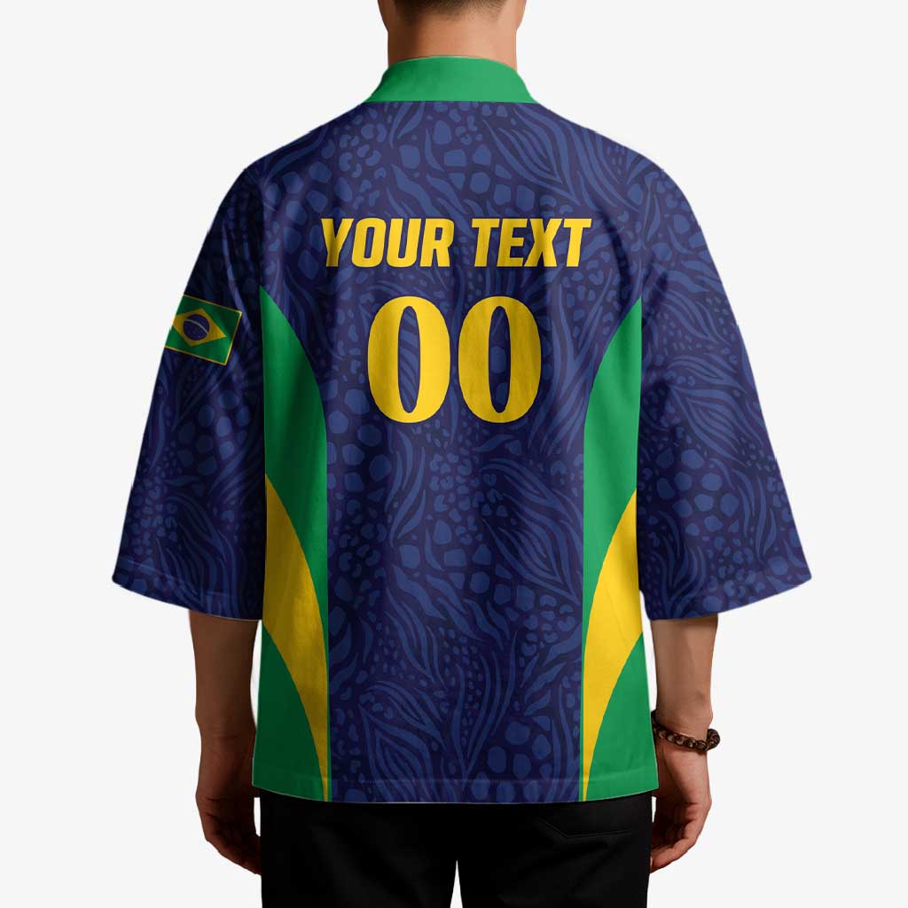 Custom Brazil Football Kimono Canary Squad Go Champions - Wonder Print Shop