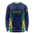 Custom Brazil Football Long Sleeve Shirt Canary Squad Go Champions - Wonder Print Shop